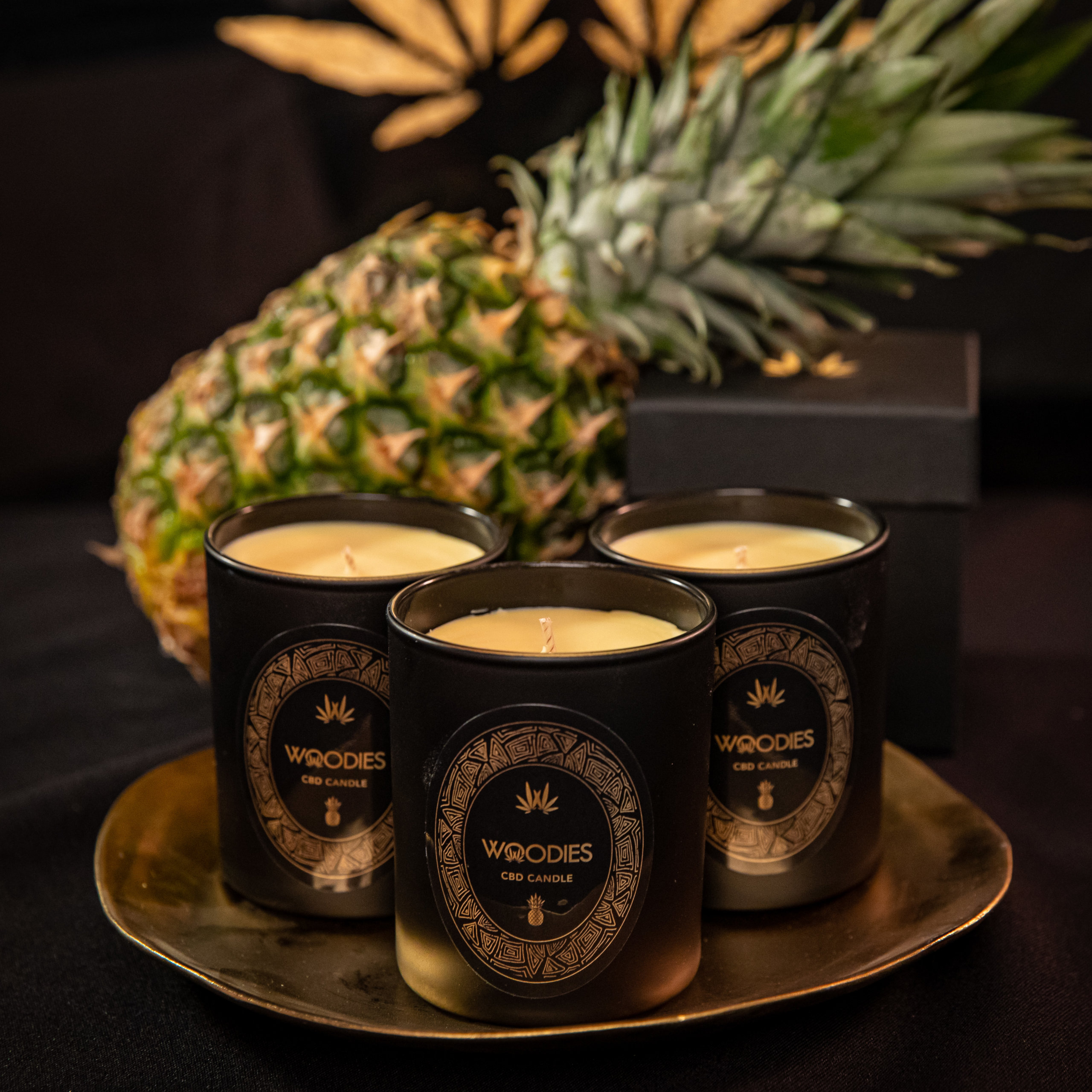 Woodies Pineapple Scented CBD Candle